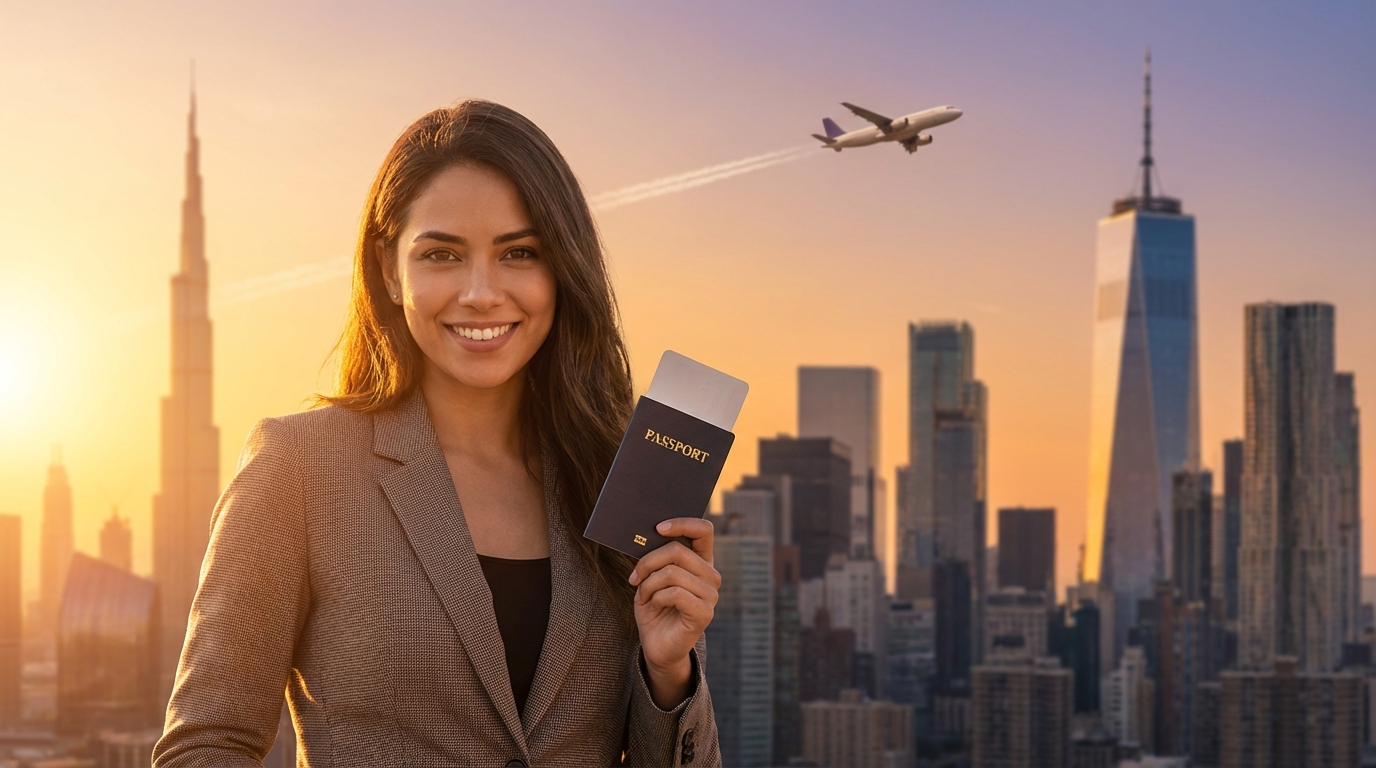 team-01 Confident Young Student Holding Passport And Looki Bef28ec814